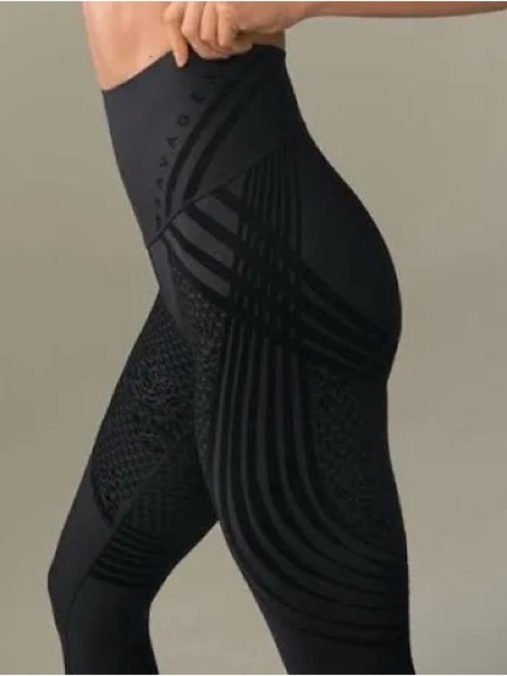 Savage X Fenty Black High-Rise Sculpting Leggings